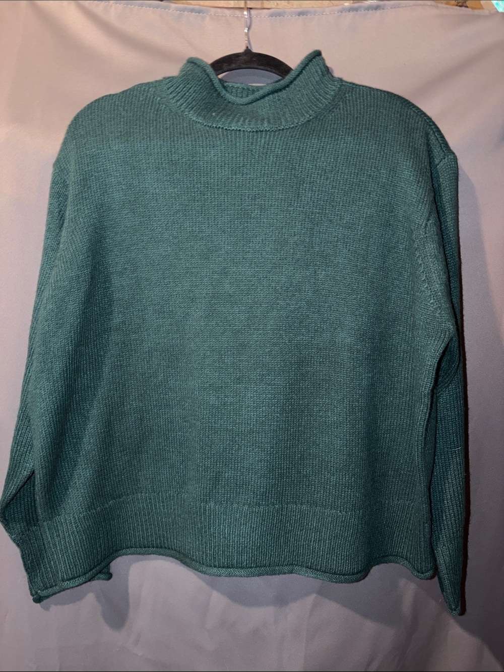 Joe Fresh Teal Mock Neck Sweater